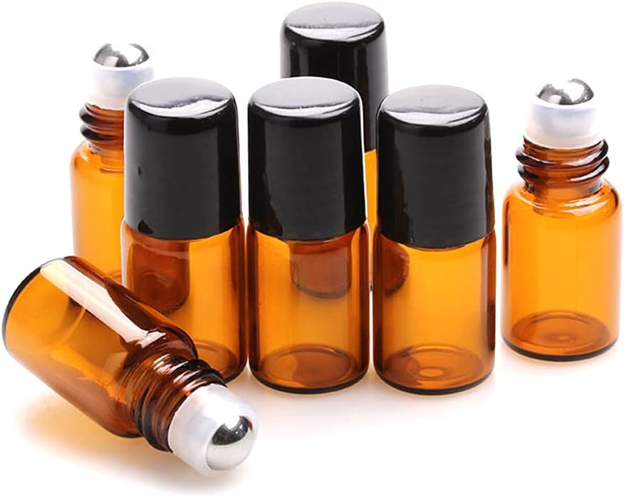 2ml Amber Glass Roller Bottle