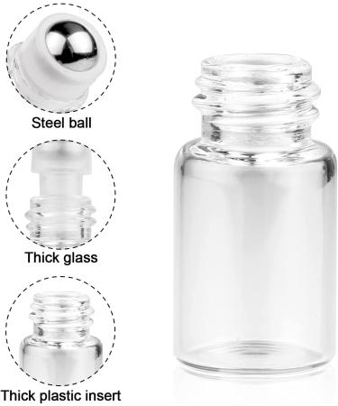 2ml Clear Glass Roller Bottle