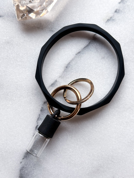 Essential Oil Keychain with Rollerball - Black